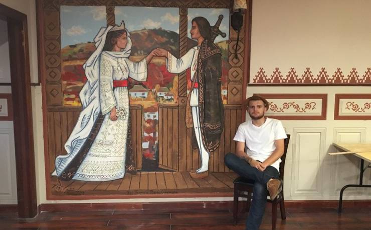 Alexei Luca – tînărul din Costești care inspiră și promovează localitatea prin picturile sale murale