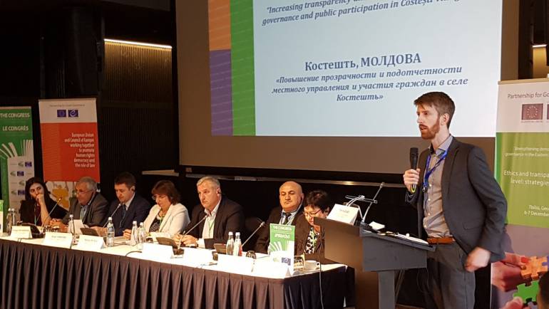 Primăria Costești – invitat special la conferința ”Parteneriat pentru o bună guvernare” din Tbilisi, Georgia