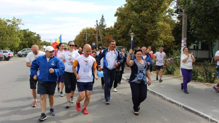 ”Peace Run 2019” a ajuns la Costești-Capitala Tineretului din Moldova