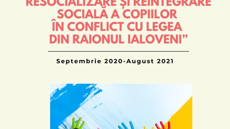 Raionul Ialoveni va beneficia de un proiect care are scop reducerea delicvenței juvenile