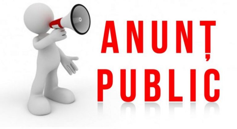 ANUNȚ IMPORTANT